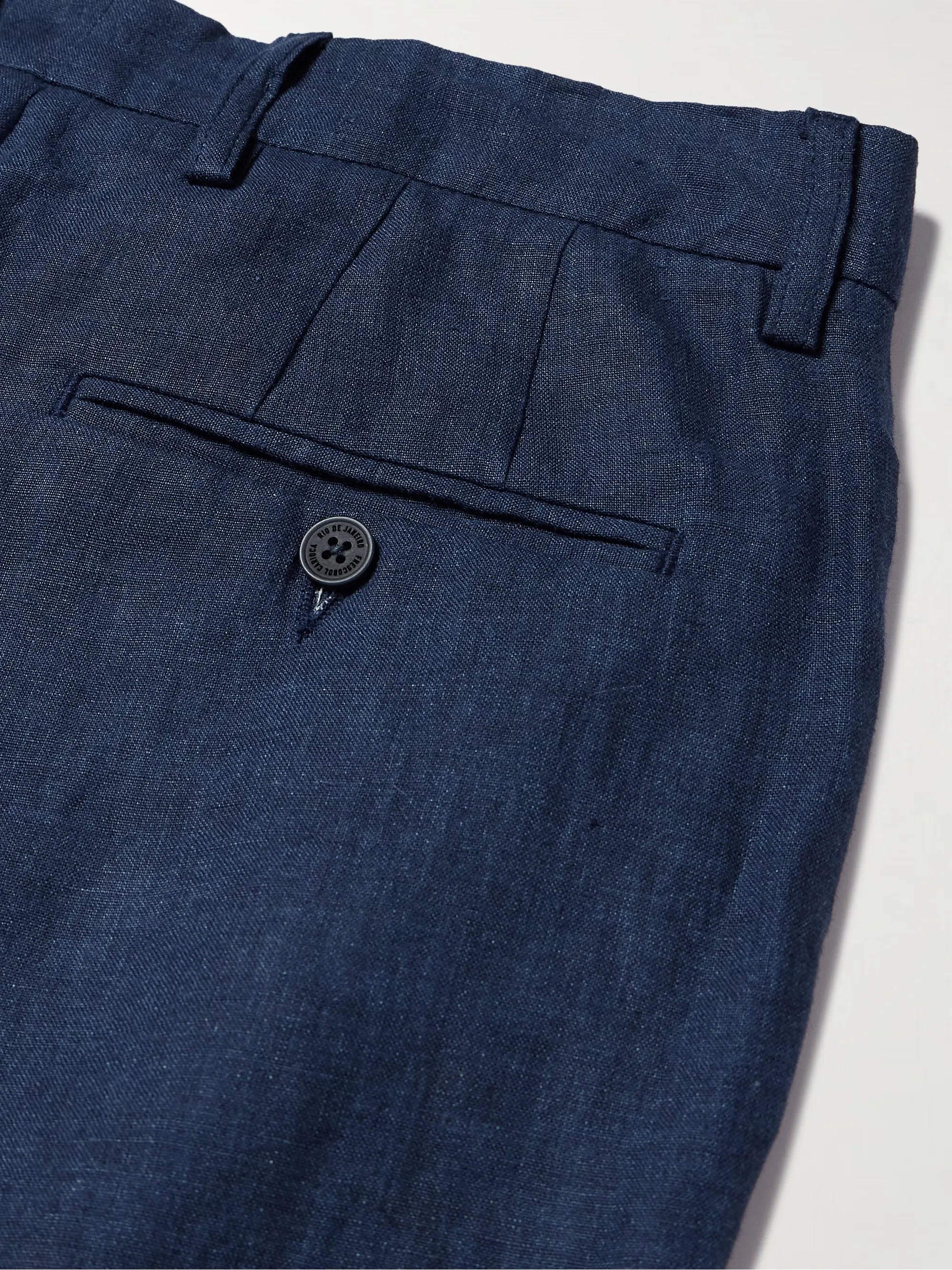 Affonso Tapered Linen Suit Trousers