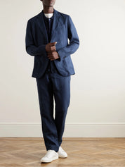 Affonso Tapered Linen Suit Trousers