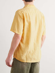 Camp-Collar Linen Shirt