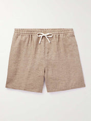 Linen Drawstring Bermuda Shorts