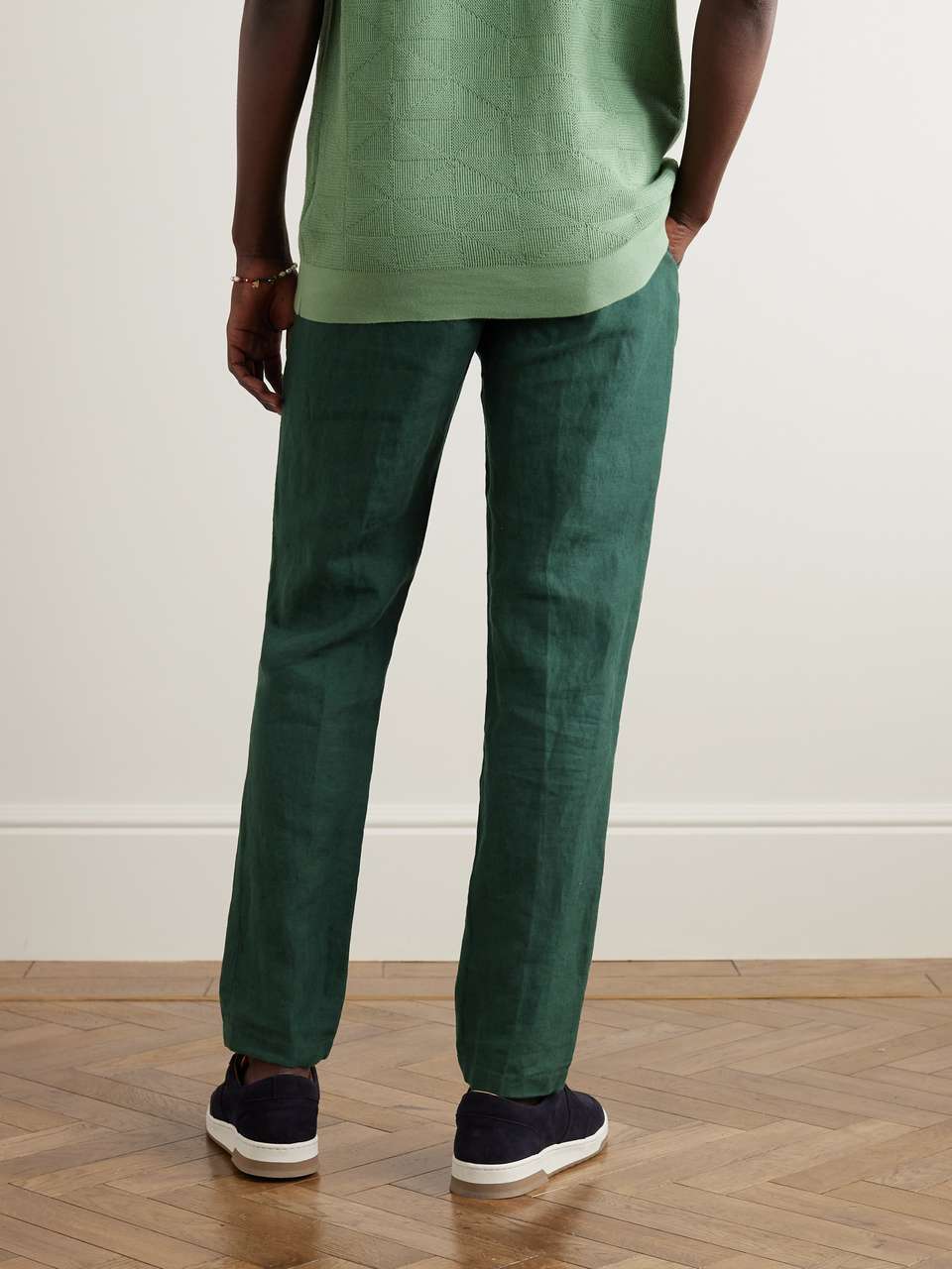 Griffon Straight-Leg Linen Trousers