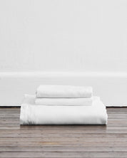 White 100% Flax Linen Duvet Cover Sets
